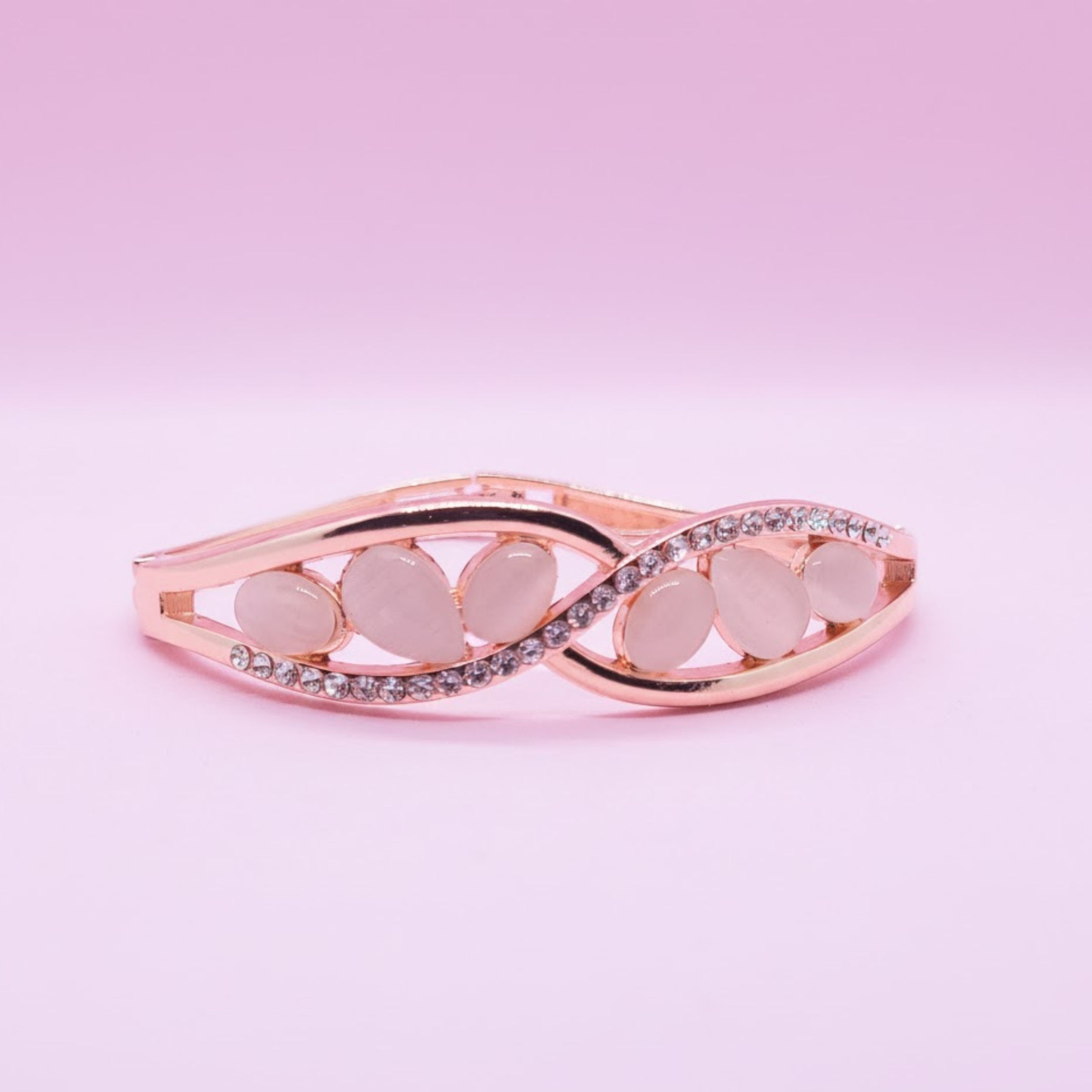 Rose Gold Plated Bracelet for Women – Free Size