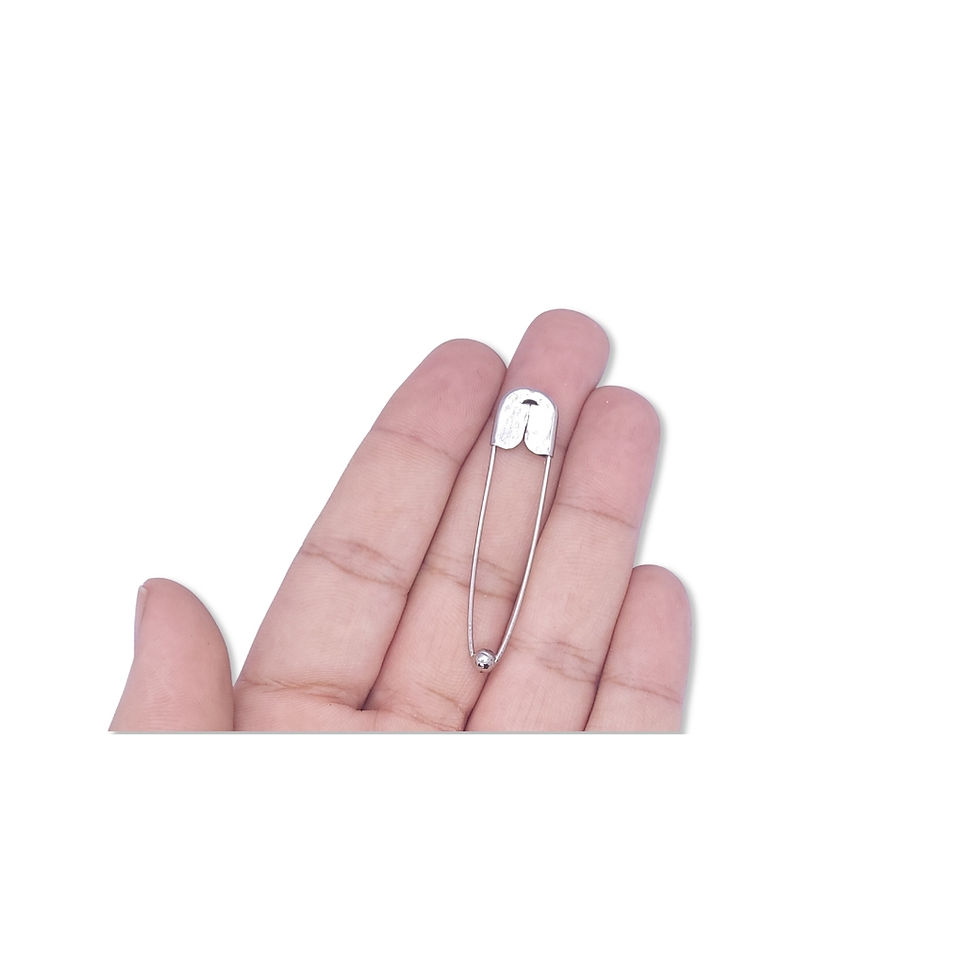 Thumbnail: Large Anti-Snag Ball Gundu Safety Pins, Anti-Tear No Snag, Set of 12 Pins (04)