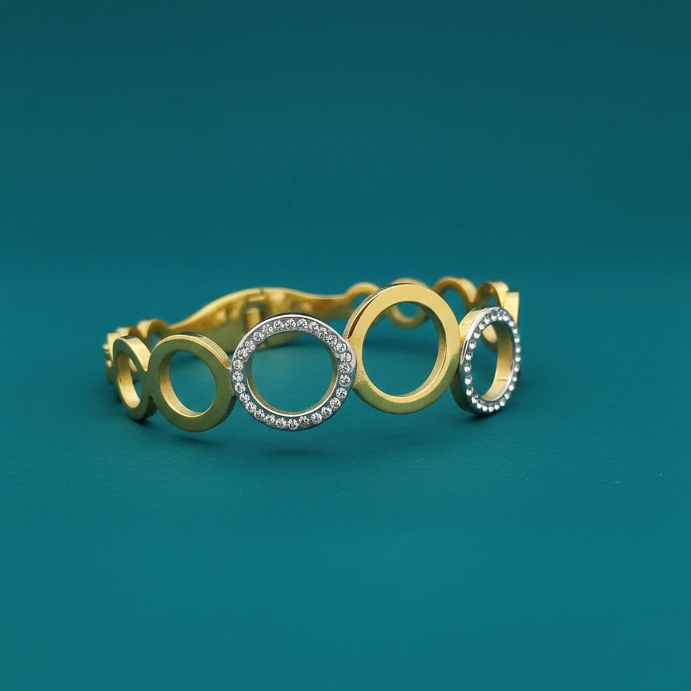 Thumbnail: Gold Plated Anti-Tarnish Bracelet for Women – Free Size