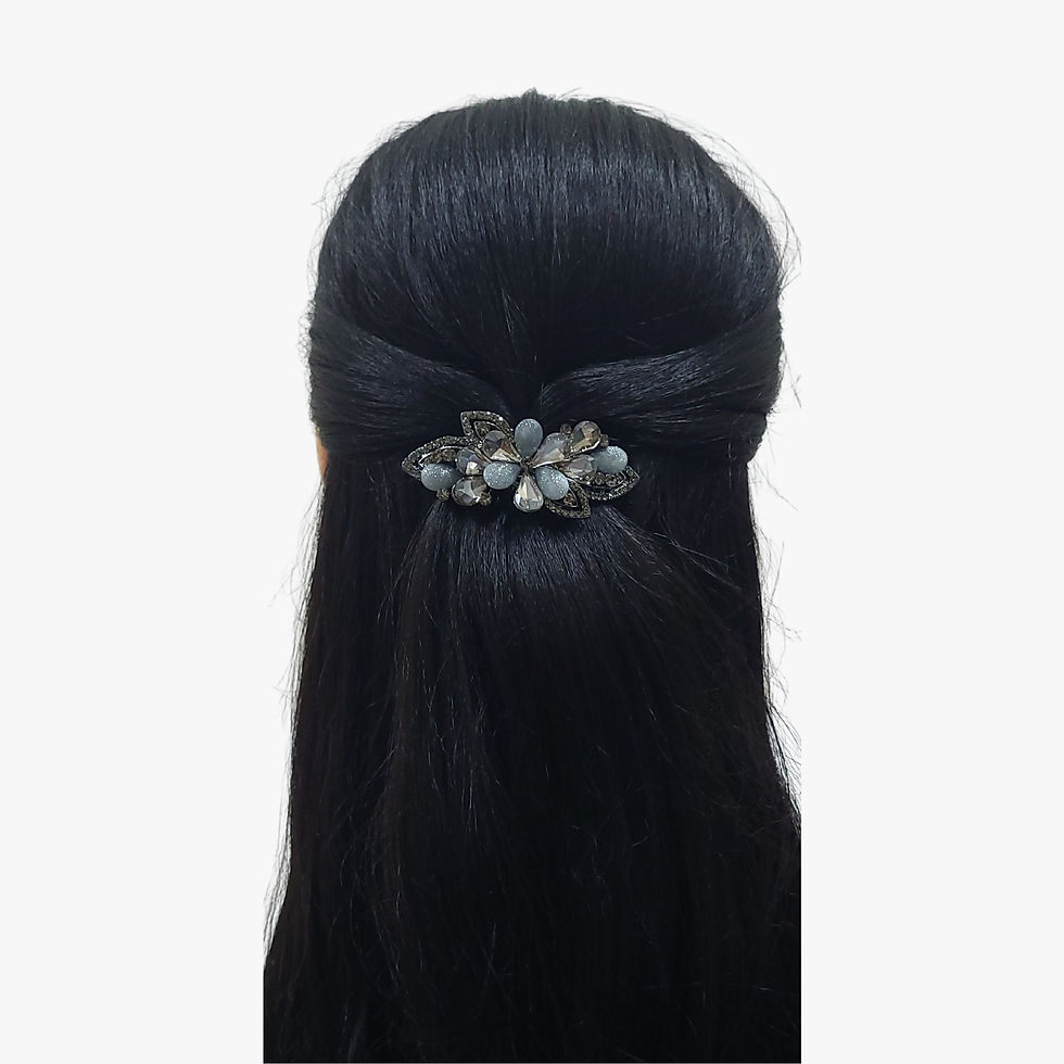 Thumbnail: Lilac Aurora Crystal Barrette Clip - Small