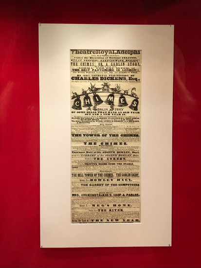 A poster for theatrical adaptations of "A Christmas Carol"