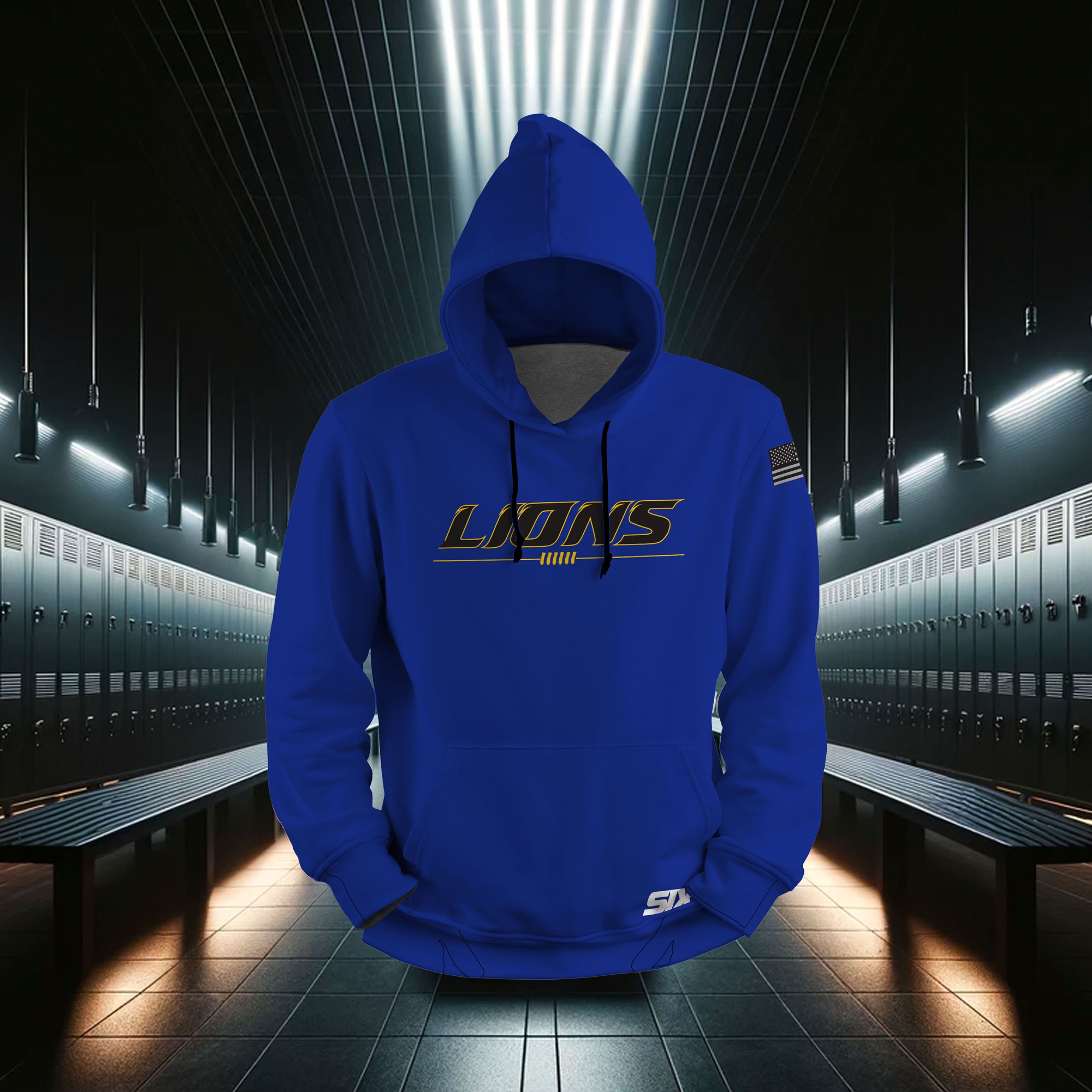CG Football Fleece Hoodie Blue