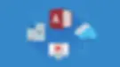 Graphic of a Microsoft Access logo and computers