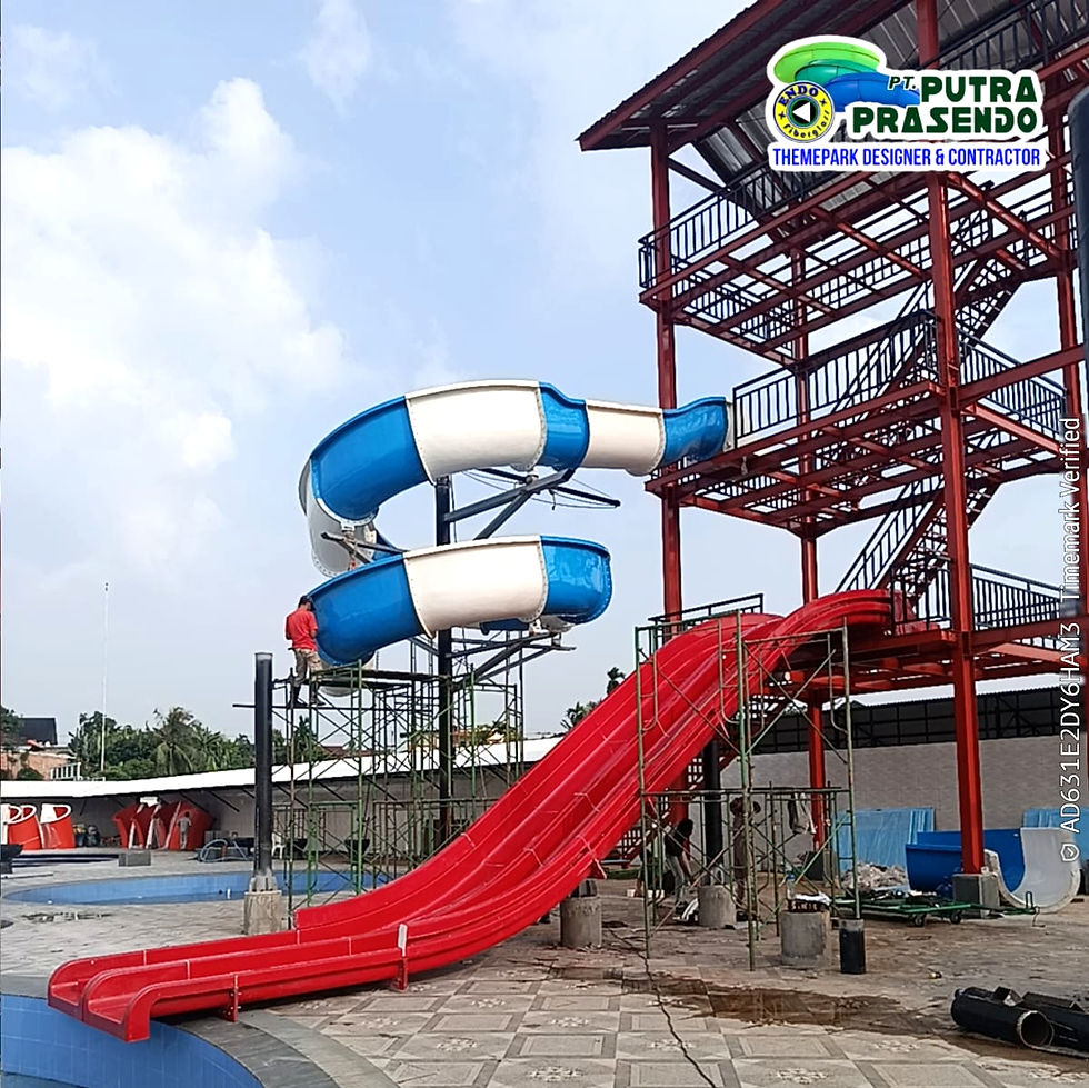 Instalasi Waterslide Endofiberglass Product
