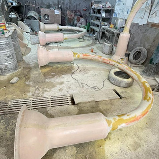 Produksi Watercurtain Endofiberglass Product