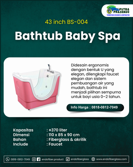 Bathtub Baby Spa Fiberglass