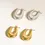 Thumbnail: Khloe 18k Classic Droplet Hoop Earrings
