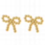 Minette Mini Beaded Bow – Waterproof, hypoallergenic accessory in a chic 2 x 2.5 cm design, perfect for daily wear.