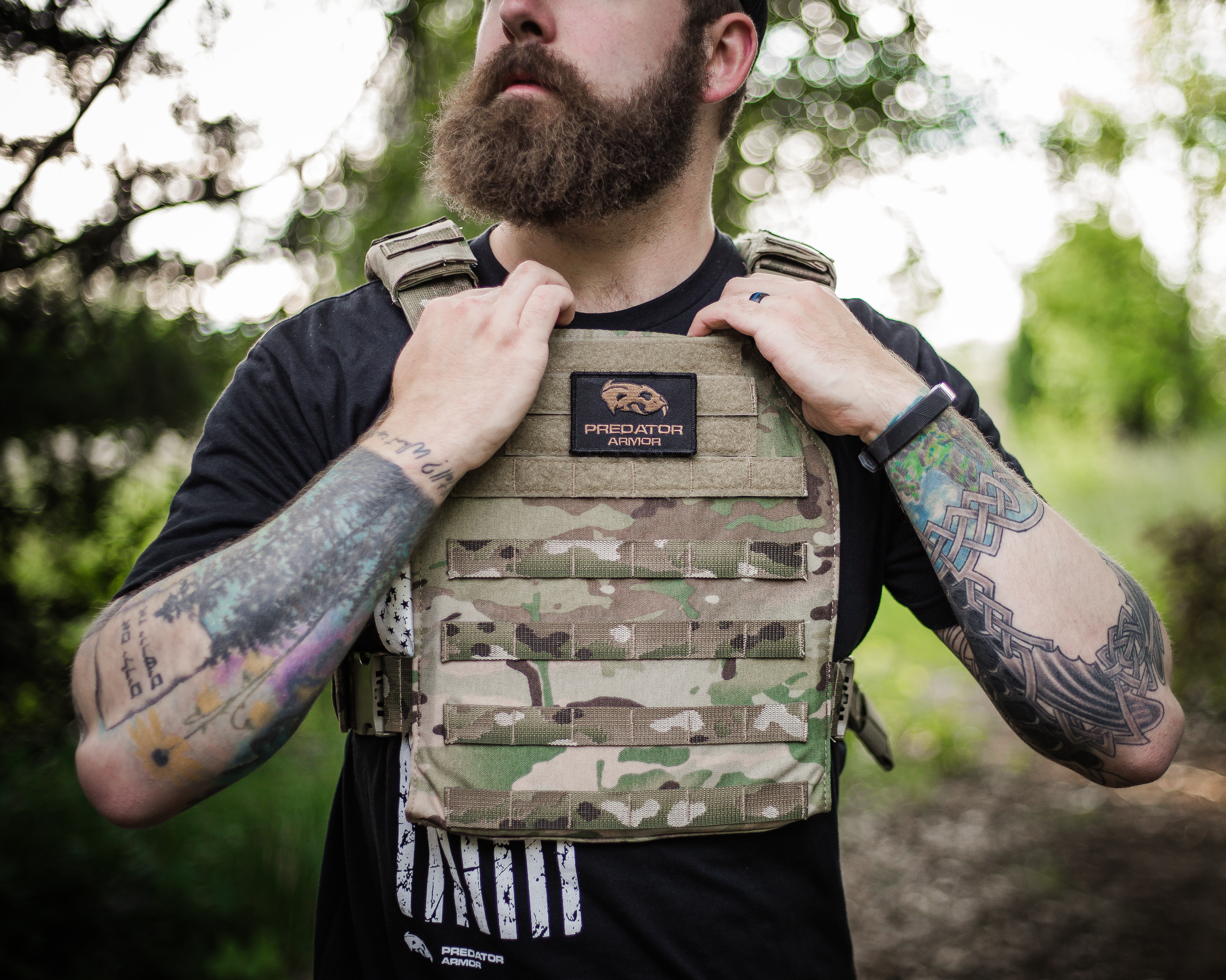 Guy Wearing Body Armor