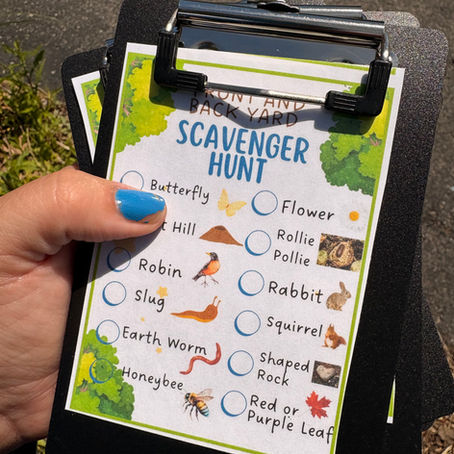 Simple Yard Scavenger Hunt