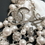 Miniatyrbilde: Chanel RARE Silver CC Ball Crystal Pearl Long Necklace Long Limited Addition