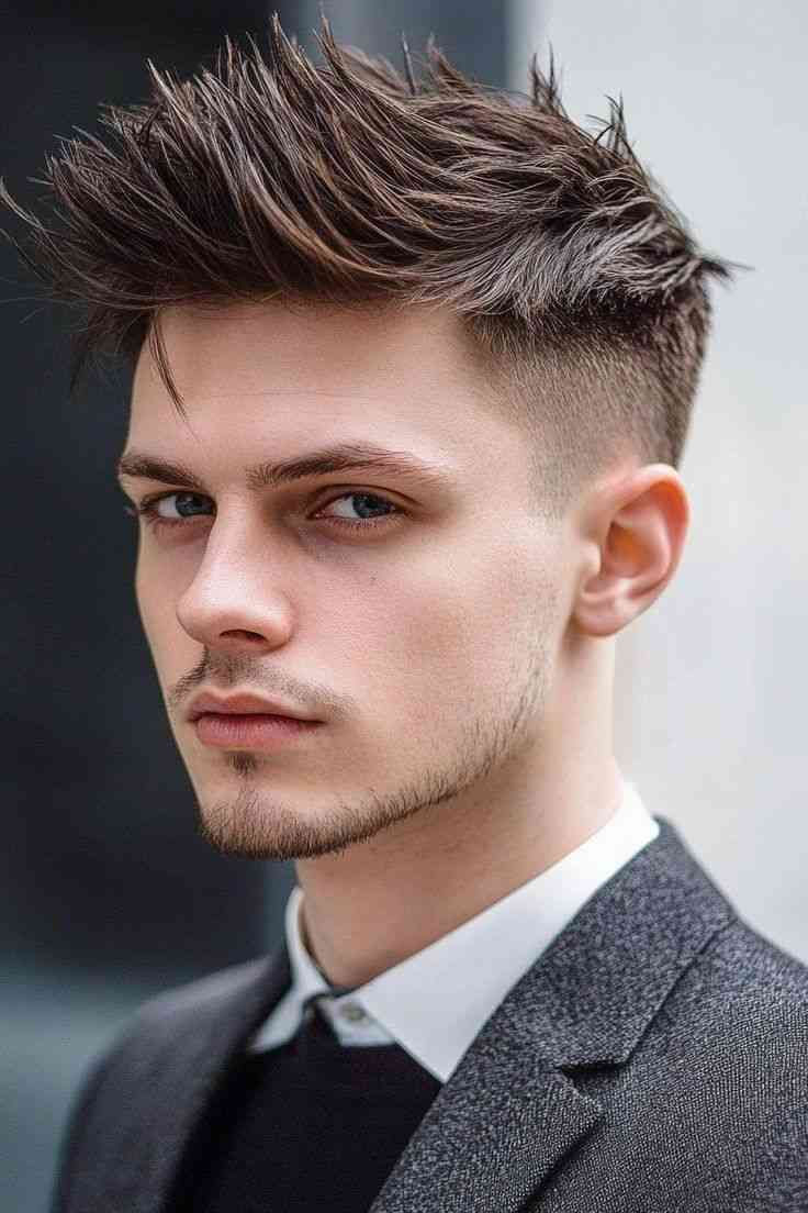 Contoh spiky hairstyle sebagai model rambut pria yang untuk tampil beda