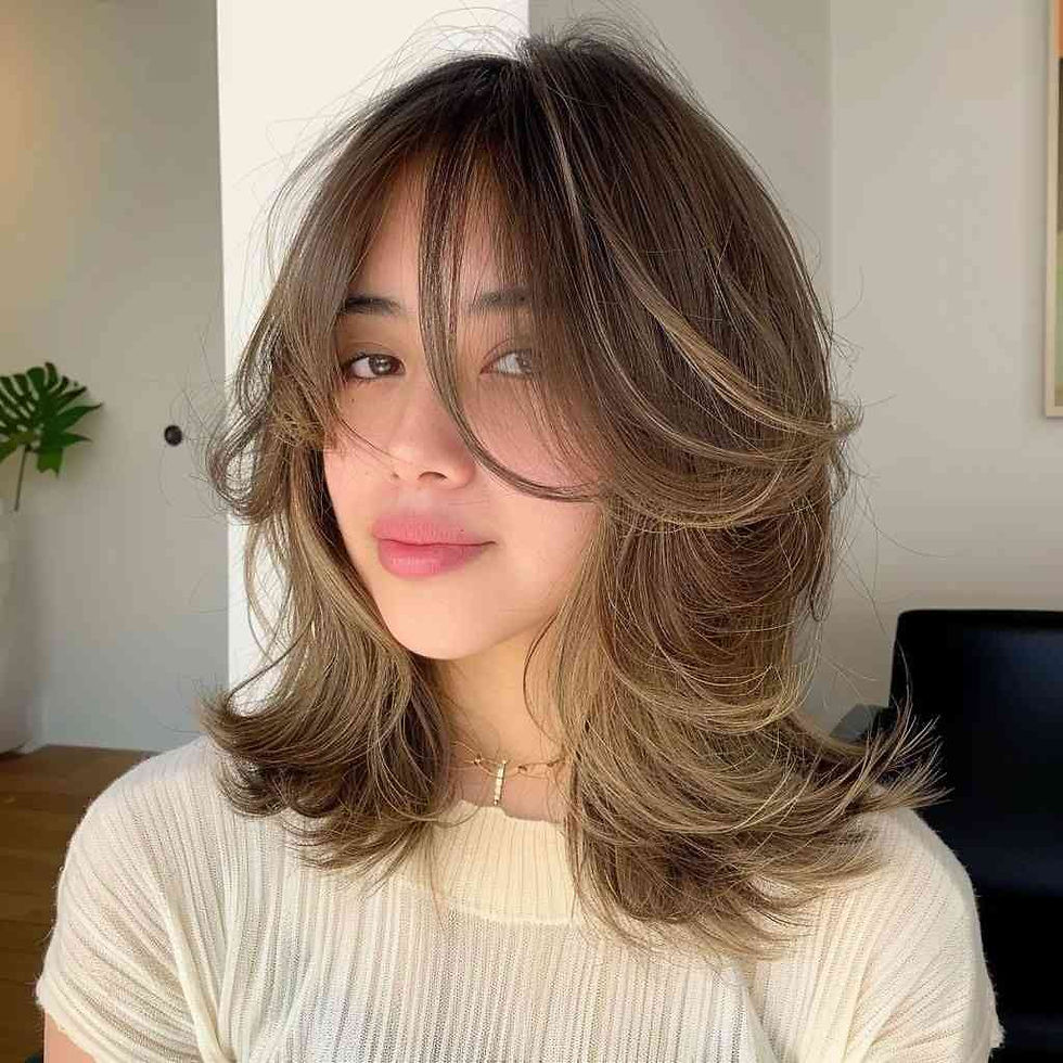 Dapatkan inspirasi model rambut oval layer sebahu yang membuat tampilan lebih cantik
