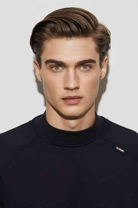 Model rambut side swept untuk tampilan gentleman
