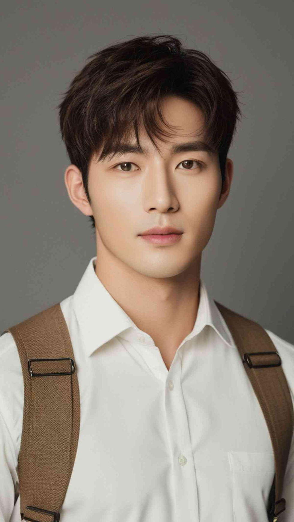 Tampilan contoh rambut curtain haircut pendek pria