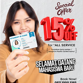 DISCOUNT 15% for All Service