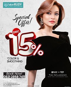DISCOUNT 15% for Color & Smoothing