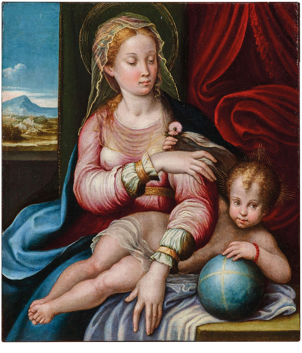 - Barbara Longhi, "Madonna and Child", c. 1635. Private Collection.