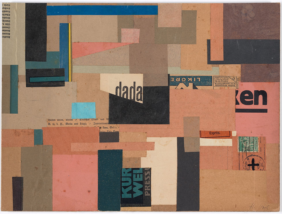 - Hannah Höch,"Untitled (Dada)", c. 1922. MOMA Museum, NY.