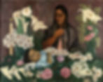 - Olga Costa, "Niño muerto", 1944. Óleo sobre lienzo, 104 x 82 cm. Museo de Arte Olga Costa y J. Chávez Morado, Guanajuato. Foto Diego Torres/Artes México.