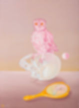 - Margaret Marley Modlin, "Reflexiones", c. 1983. Oil on canvas, 57 x 37 cm. Colección privada.