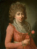- Anna Rosina de Gasc, "Lady with a rose", s. XVIII. Private Collection.