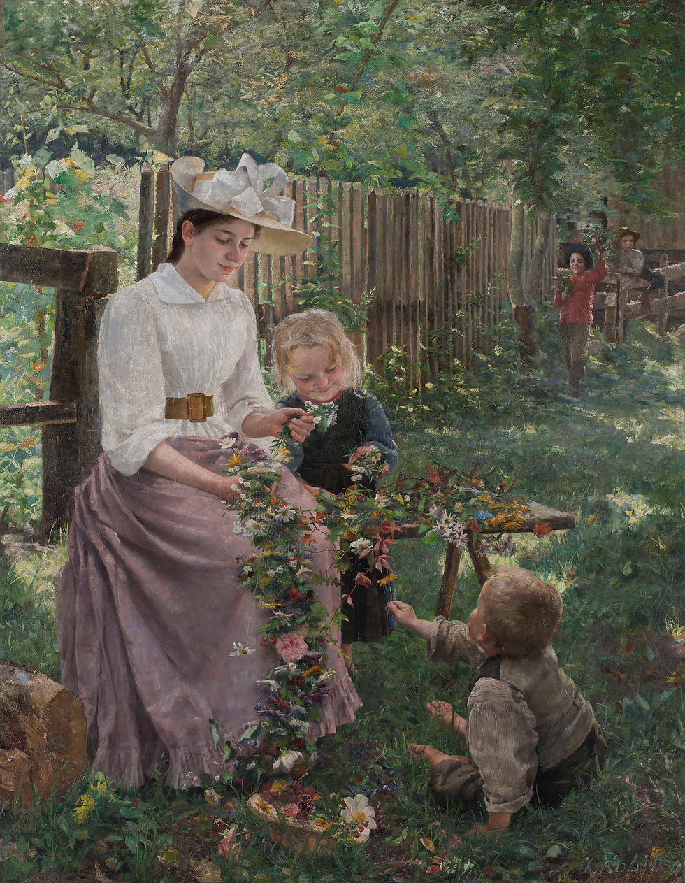 - Ivana Kobilca, "Poletje" (Verano) c. 1889. The National Gallery of Slovenia, Ljubljana.