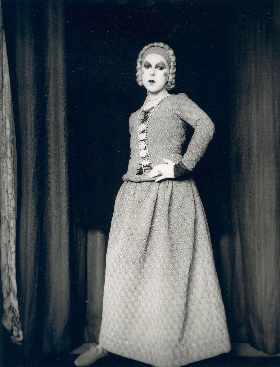 - Claude Cahun, "Selfportrait as Elle in Barbe bleue", 1929 Courtesy of Jersey Heritage Collections.