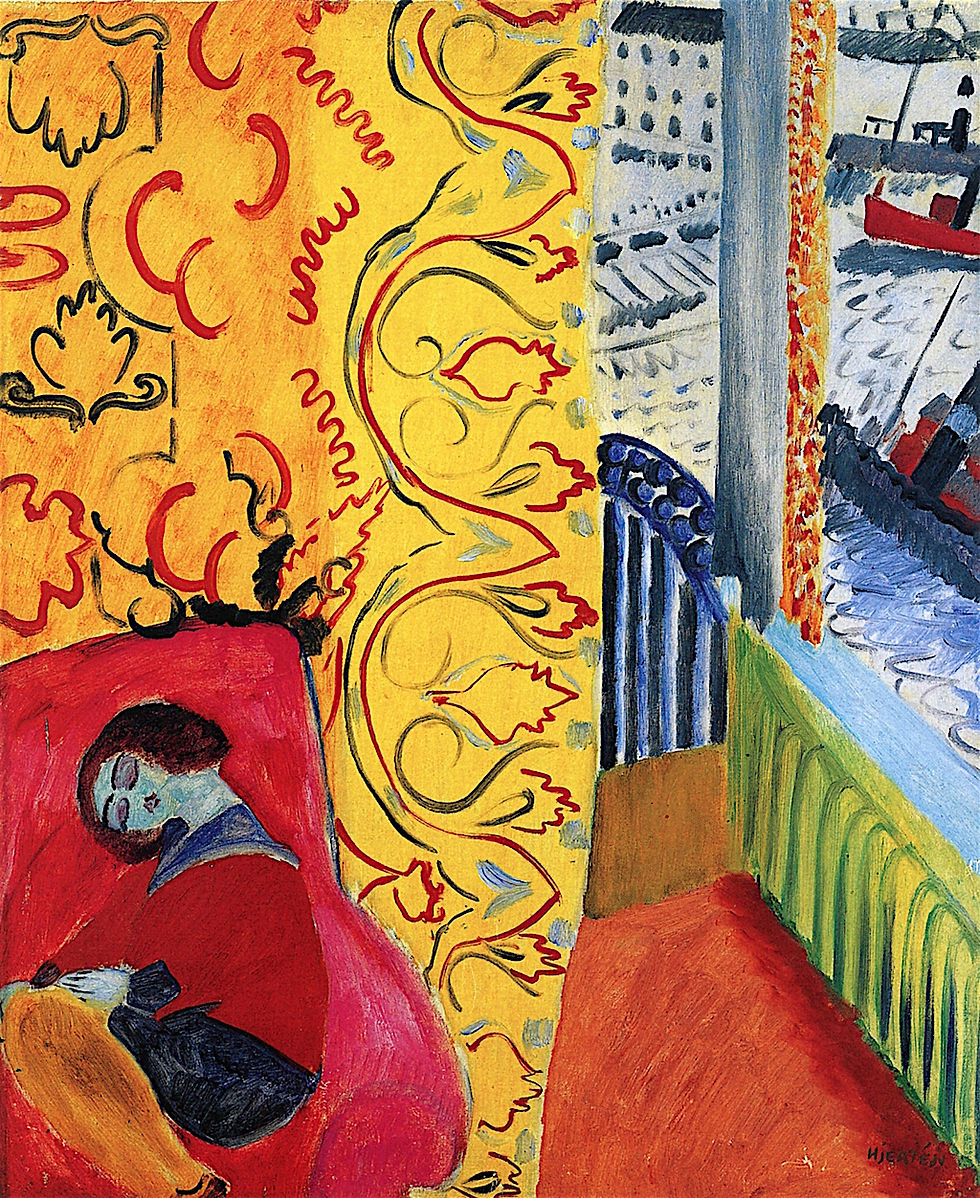 - Sigrid Hjertén, "Iván Asleep", 1915. Private collection.