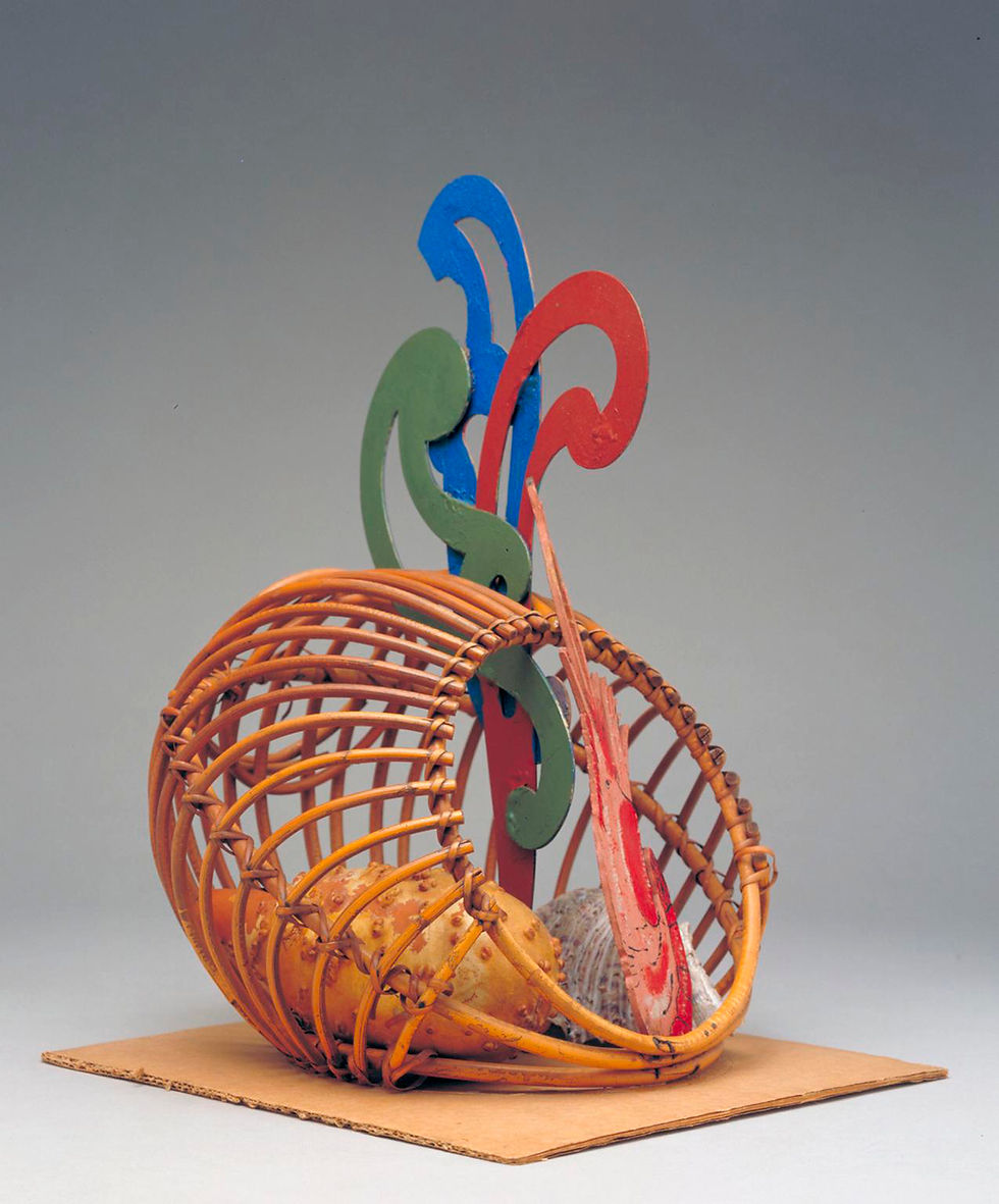 - Eileen Agar, "Fish basket", 1965. Tate Gallery, London.