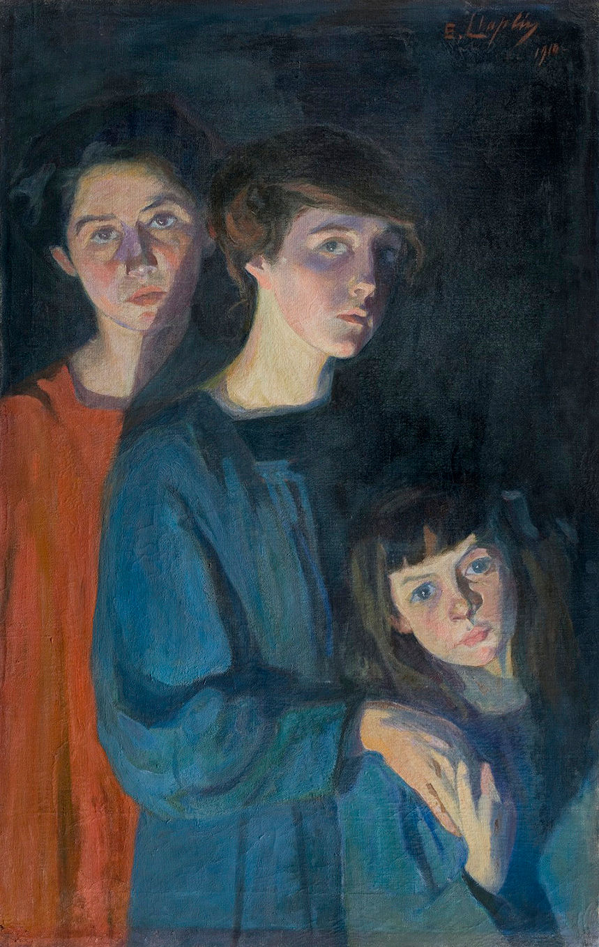 - Élisabeth Chaplin, "The Three Sisters", 1912. Palazzo Pitti’s Modern Art Gallery, Gallerie degli Uffizi, Florencia.