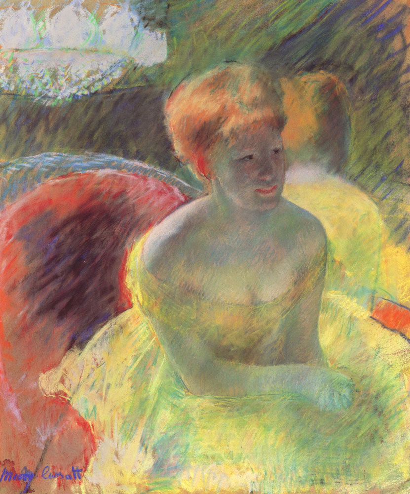 - Mary Cassatt, "At the Theater (also known as Lydia Cassatt Leaning on Her Arms, Seated in a Loge)", 1880. Nelson-Atkins Museum of Art - Kansas City (United States - Kansas City, Missouri).
