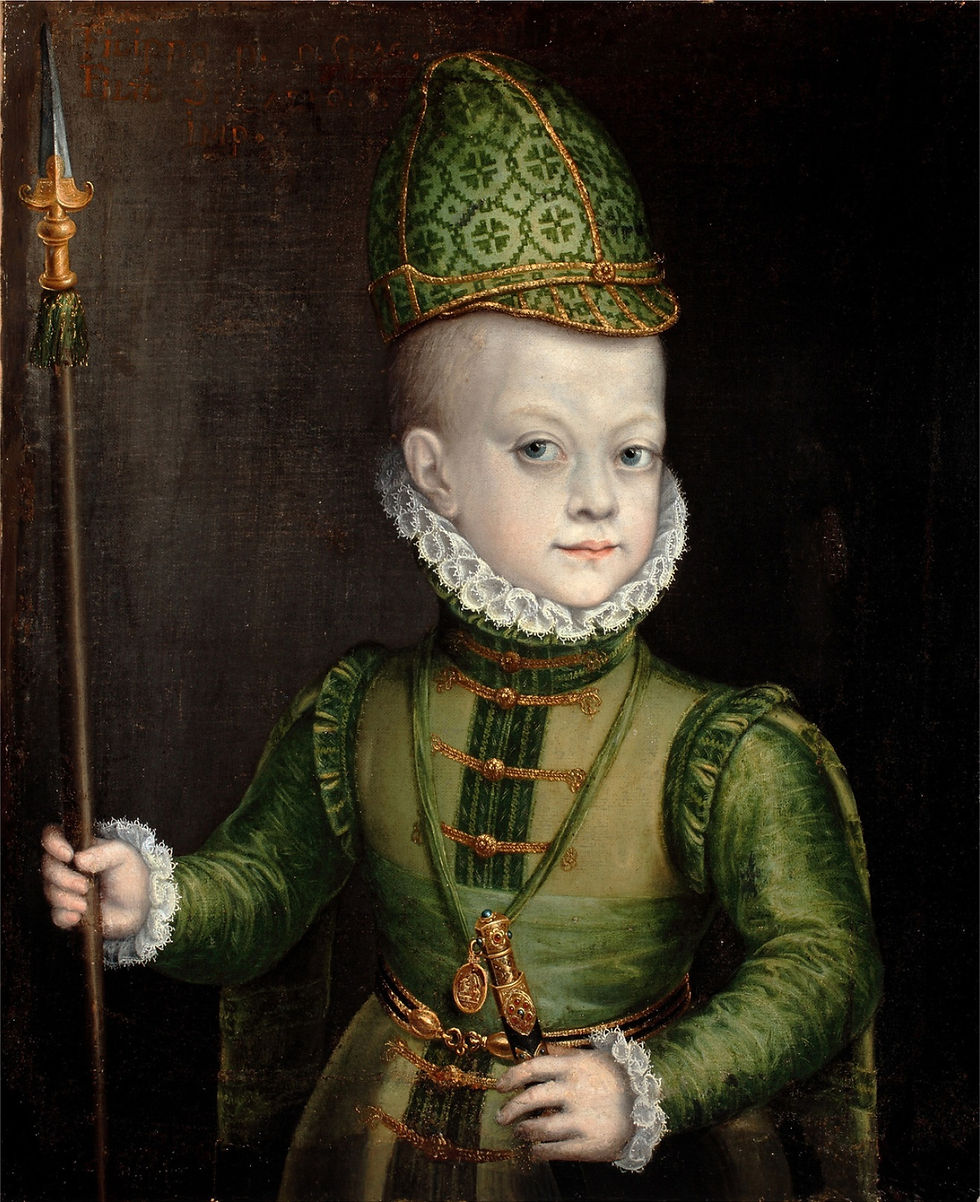 - Sofonisba Anguissola, "Portrait of a Boy at the Spanish Court", c. 1565. Oil on canvas, 59 x 48 cm. San Diego Museum of Art, USA.