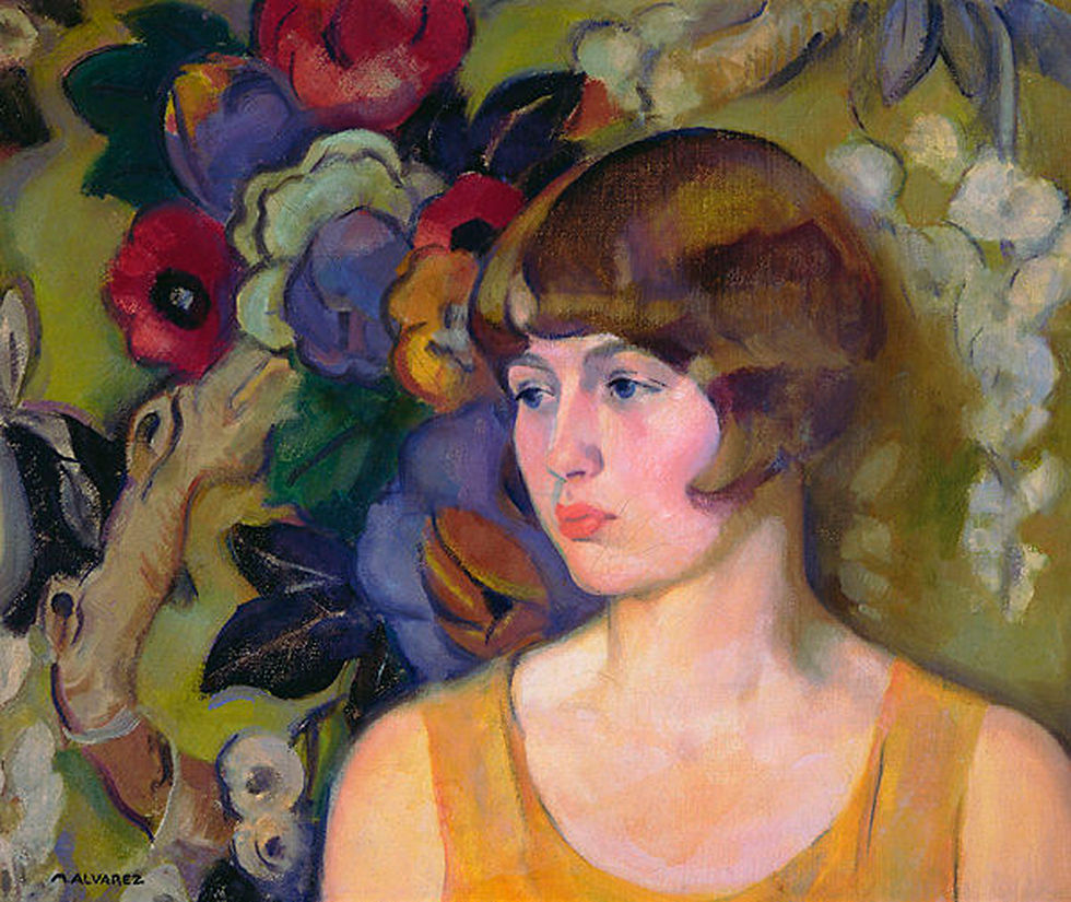 - Mabel Alvarez, "Untitled, or In the Garden", c. 1922. Laguna Art Museum, Laguna Beach, California.