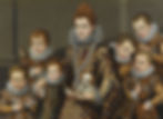 - Lavinia Fontana, "Portrait of Bianca degli Utili Maselli, wife of the nobleman Pierino Maselli, with six of her children (five sons and her daughter Verginia)", 1605. The Legion of Honor Museum, San Francisco.