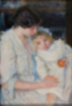   - Lluïsa Vidal, "Marcelet, enfermo", 1905. Colección particular.