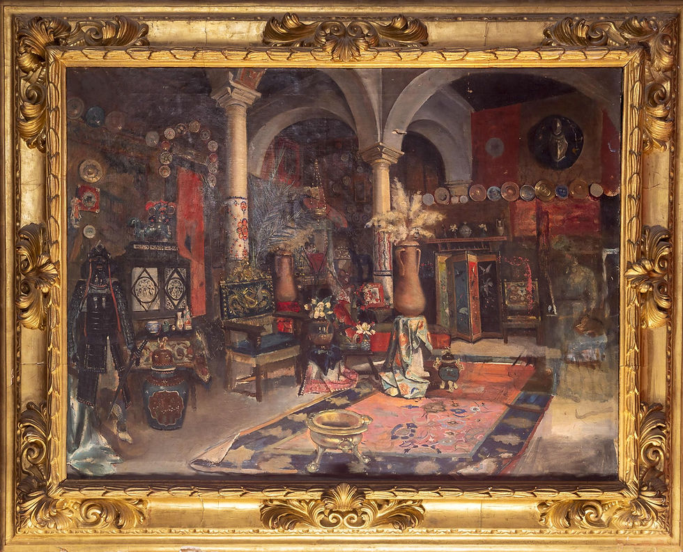 - Regla Manjón, "El estudio", 1880. Casa Palacio de la Condesa de Lebrija, Sevilla.