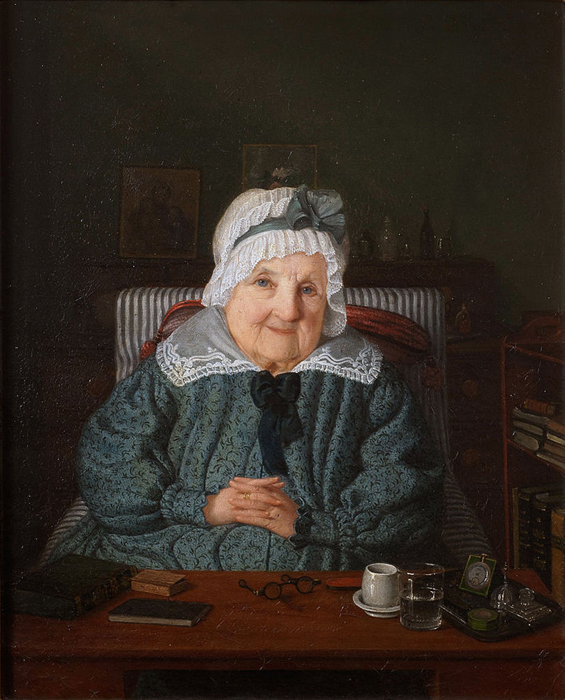 - Amalia Lindegren, "Christina Augusta von Fersen", 1844. Nationalmuseum, Stockholm.