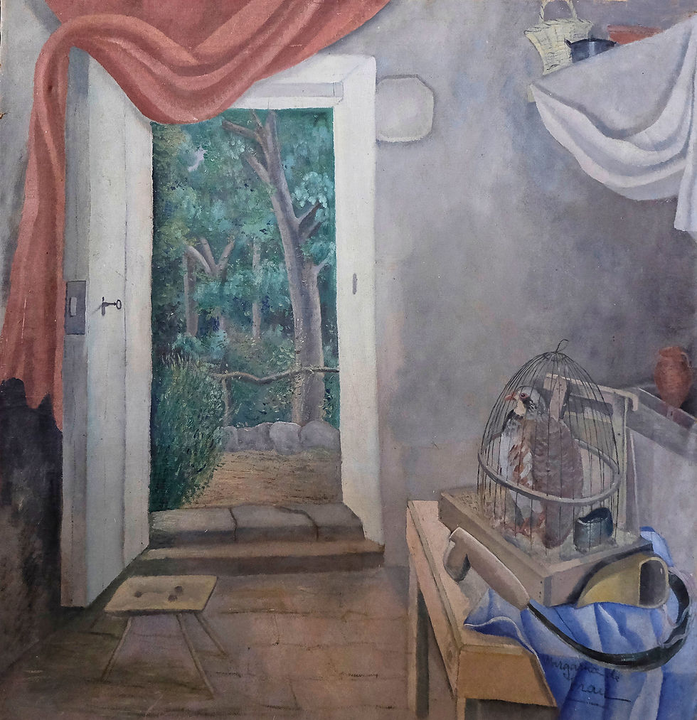 - Margarita Frau, "Interior", presentado en el XIV Salon de Otoño de 1934. Colección familiar.