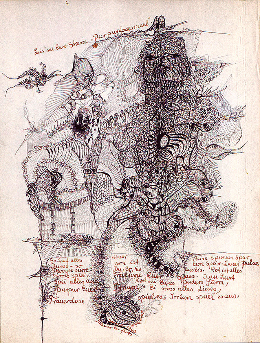 - Unica Zürn, "Orakel und Spektacle", 1960.