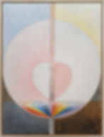 - Hilma af Klint, "Group IX/UW, No. 25, The Dove, No. 1", 1915. © Stiftelsen Hilma af Klints Verk. Photo: Moderna Museet-Albin Dahlström.