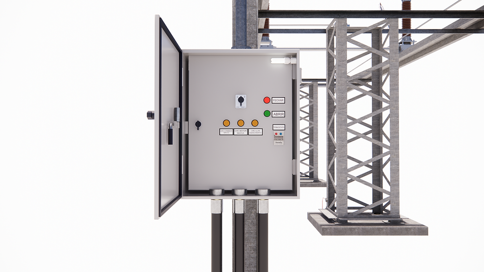 Miniatura: Interruptor Horizontal 138kV com lâmina de aterramento