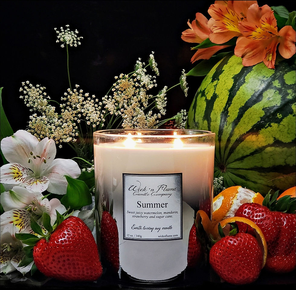 Thumbnail: Summer: Sweet juicy watermelon, mandarin, strawberry and sugar cane.