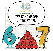 משחק אינטראקטיבי לתרגול שם המספר זכר ונקבה לילדים - אילנה כהנא הוראה מותאמת