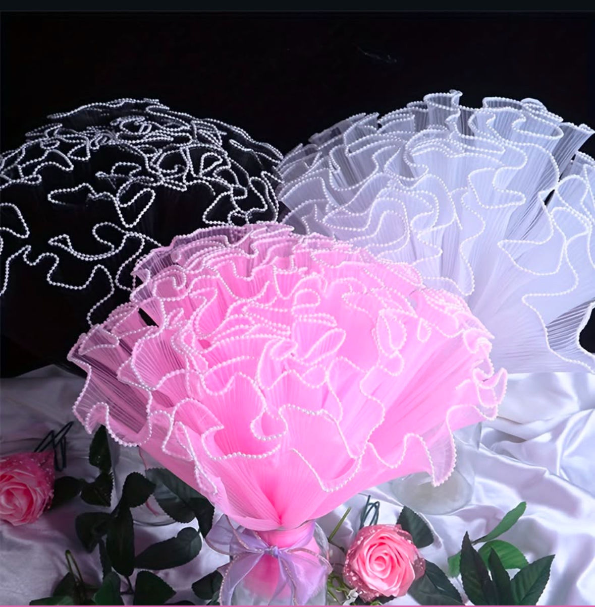 Flower pearl wrap