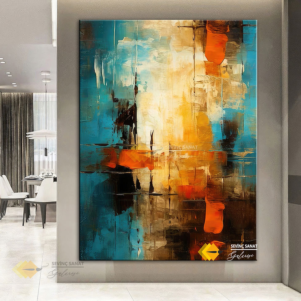 Küçük resim: Abstract Flame ( Sanatsal Yağlı Boya Dokulu Tablo )