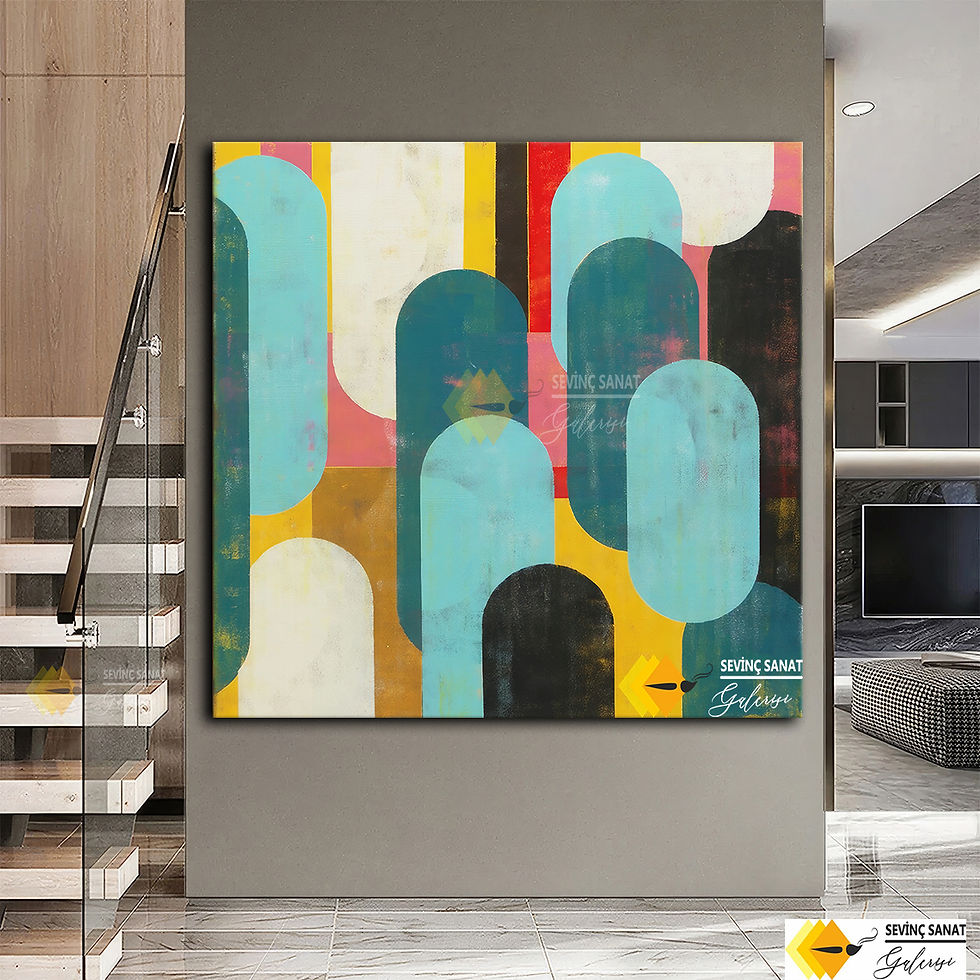 Candy 2 ( Sanatsal Yağlı Boya Dokulu Tablo )