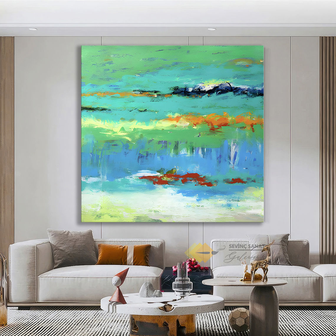 Abstract Series 58 (Sanatsal Yağlı Boya Dokulu Tablo)