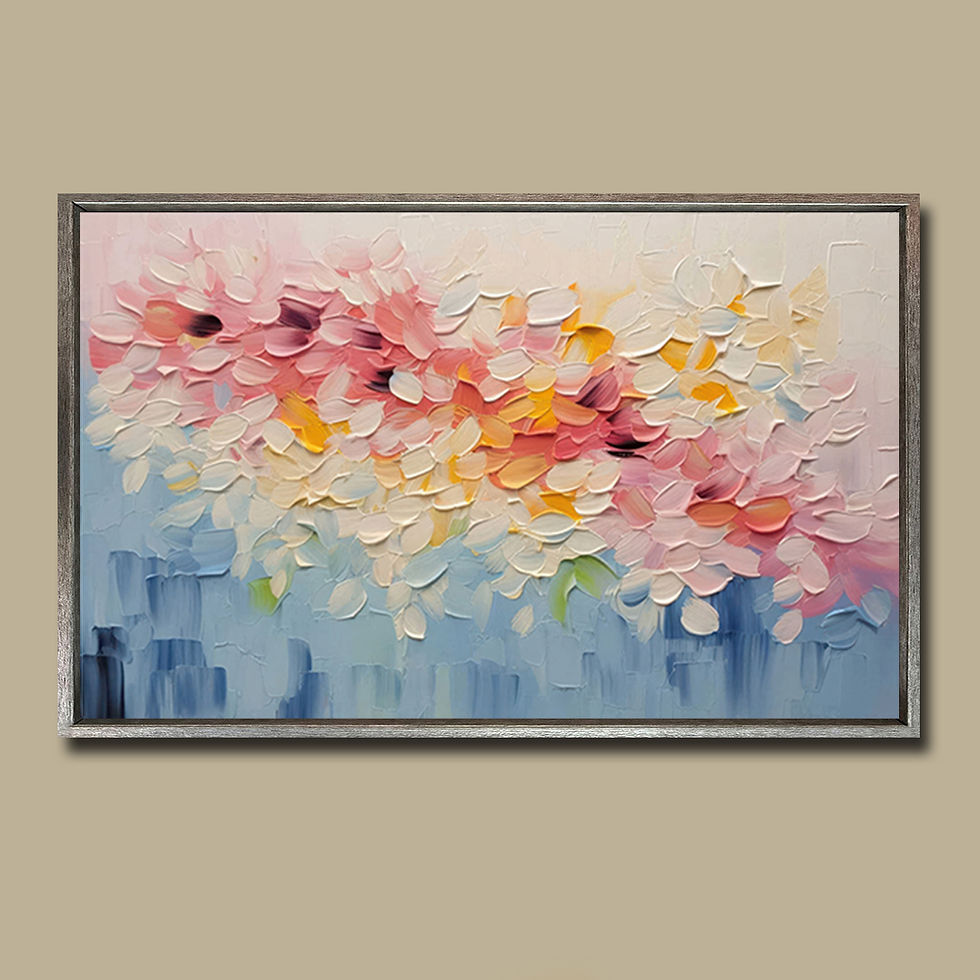 Küçük resim: Abstract Work ( Sanatsal Yağlı Boya Dokulu Tablo )