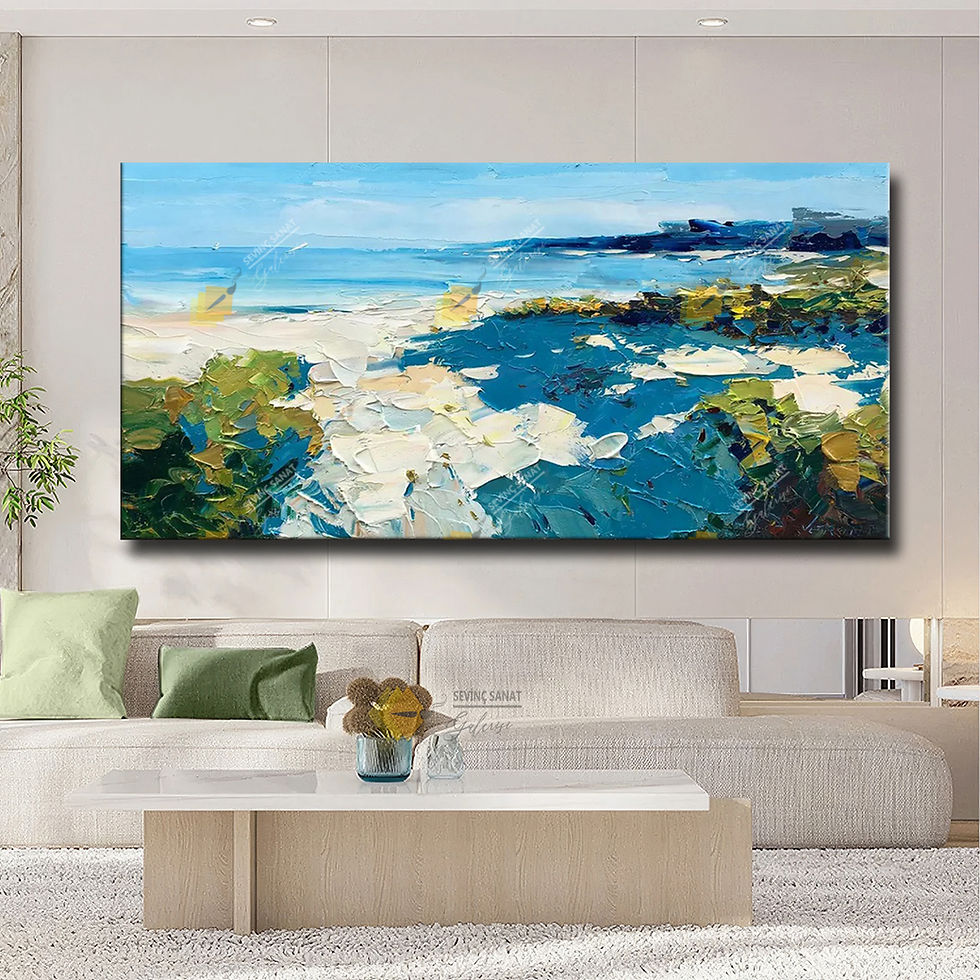 Küçük resim: Landscape ( Sanatsal Yağlı Boya Dokulu Tablo )